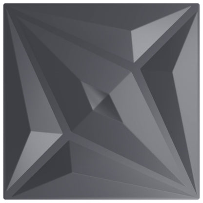 Wall Panels 48 pcs 50 x 50 cm Star Grey XPS Foam
