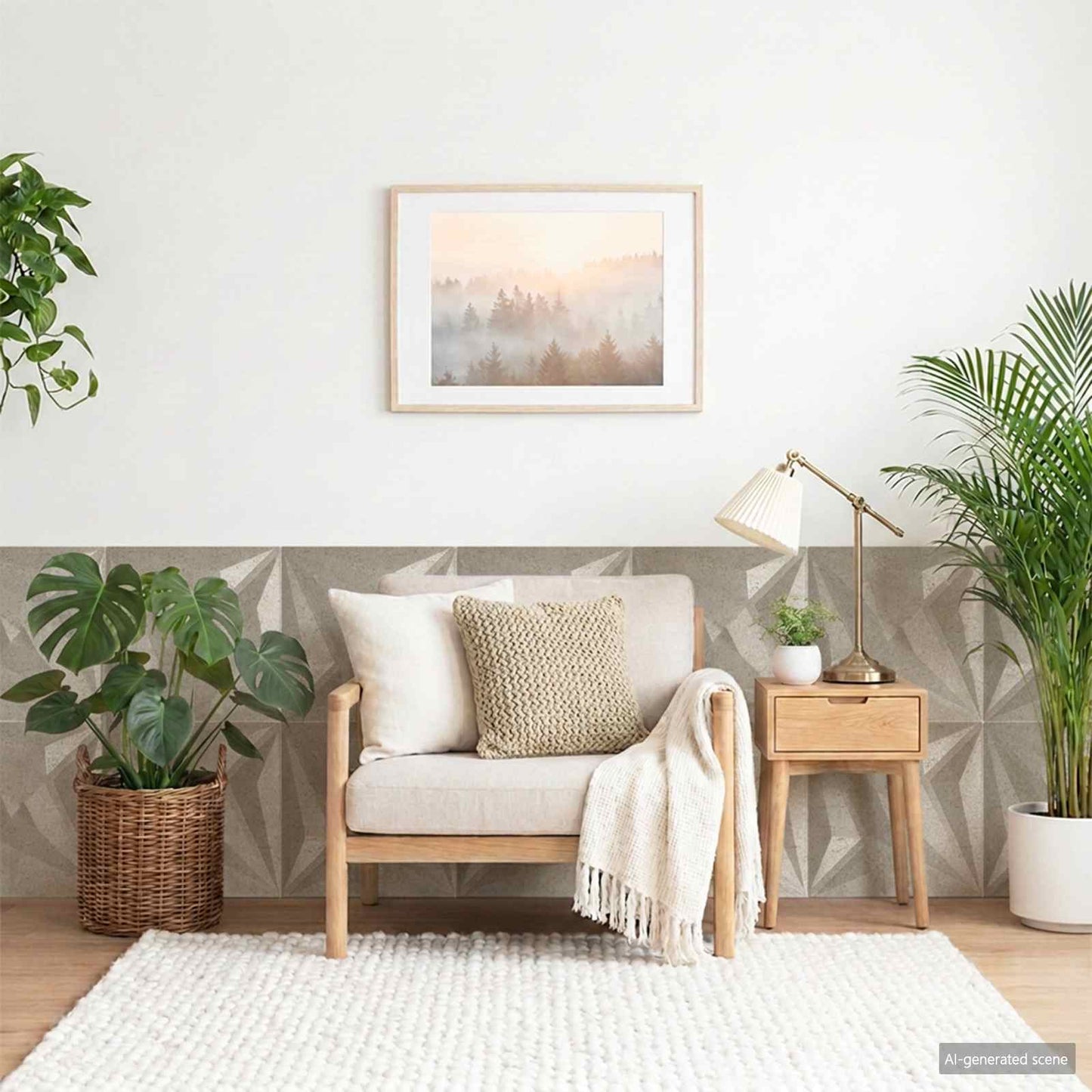 Wall Panels 12 pcs 50 x 50 cm Star Beton XPS Foam