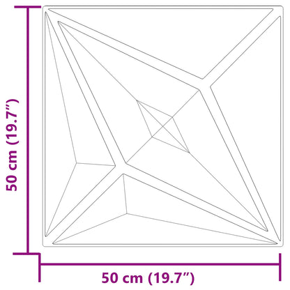 Wall Panels Star 24 pcs Star Beton 50 x 50 cm XPS Foam