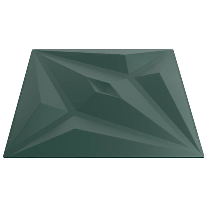 Wall Panels 12 pcs 50 x 50 cm Star Green XPS Foam