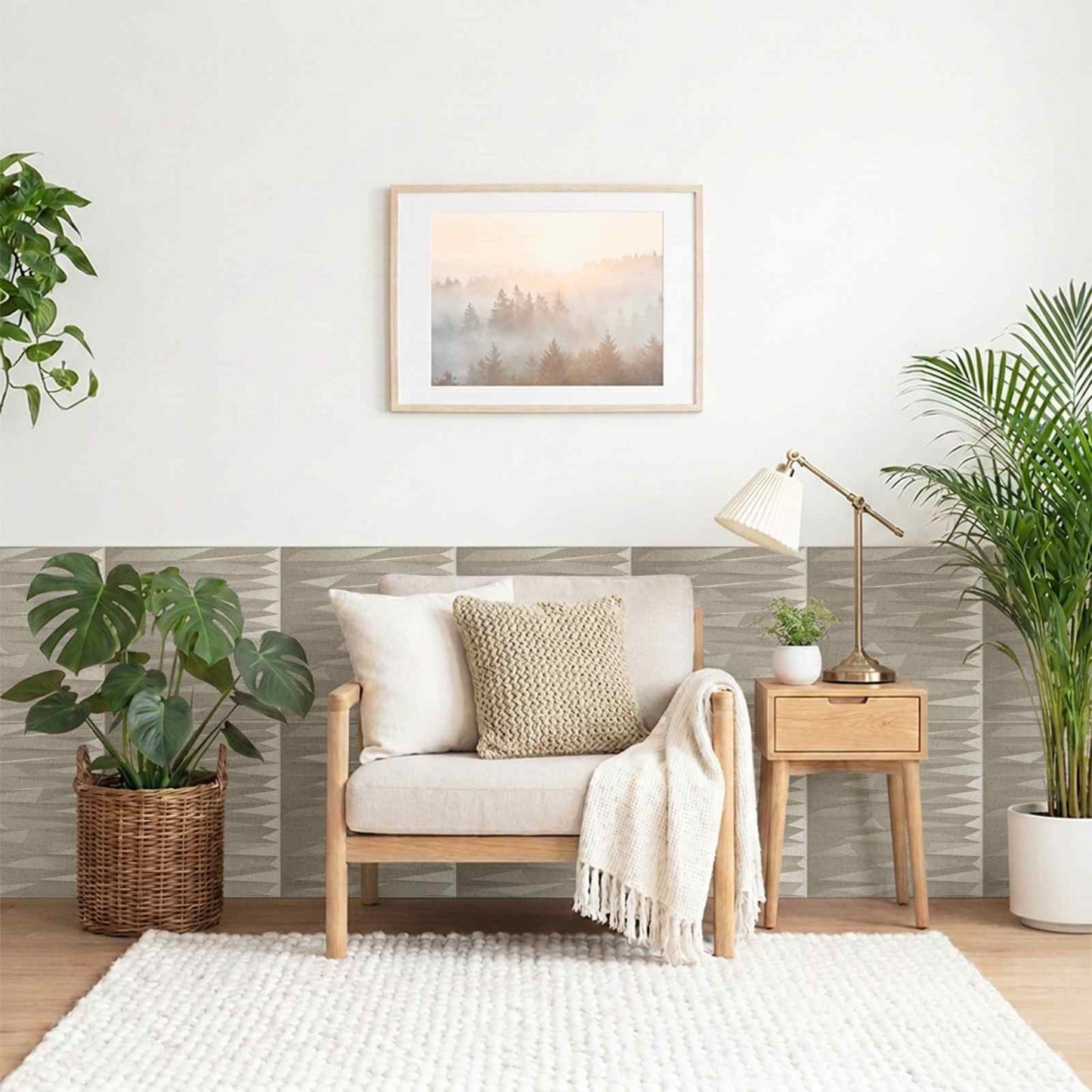 Wall Panels 12 pcs 50 x 50 cm Stone Beton XPS Foam