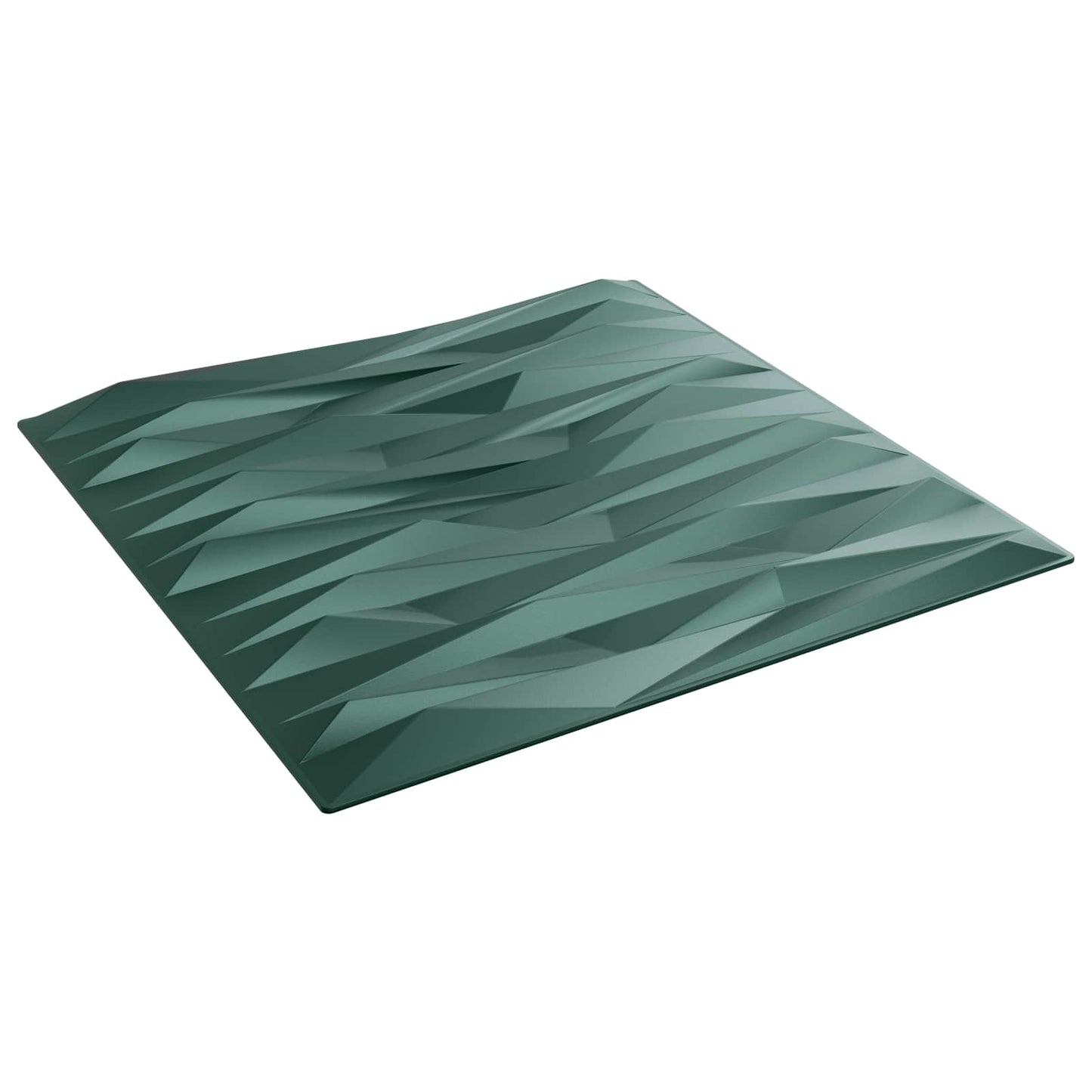 Wall Panels 12 pcs 50 x 50 cm Stone Green XPS Foam