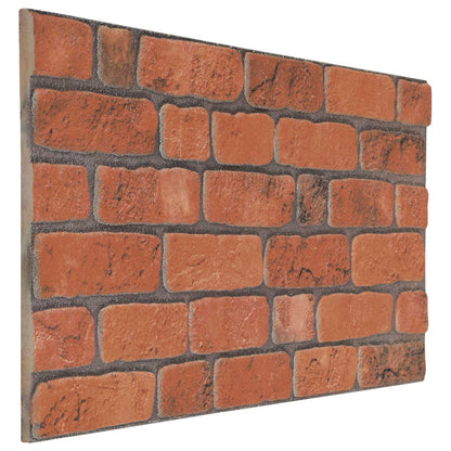 Wall Panels 10 pcs 100 x 50 cm Terracotta EPS Foam