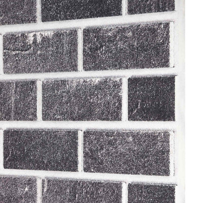 Wall Panels 10 pcs 100 x 50 cm Black and Grey EPS Foam