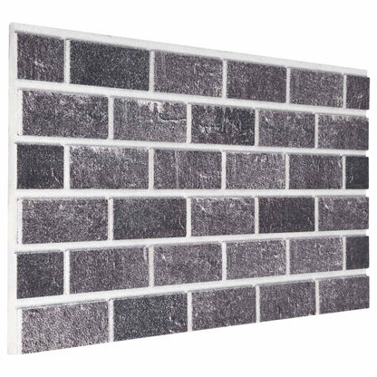 Wall Panels 10 pcs 100 x 50 cm Black and Grey EPS Foam