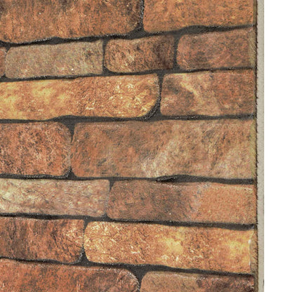 Wall Panels 10 pcs 100 x 50 cm Brown and White EPS Foam