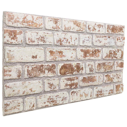 Wall Panels 10 pcs 100 x 50 cm Red and White EPS Foam