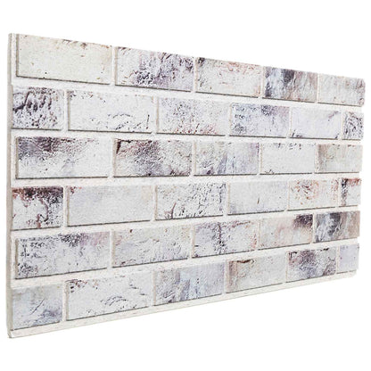 Wall Panels 10 pcs 100 x 50 cm Light Grey and Black EPS Foam
