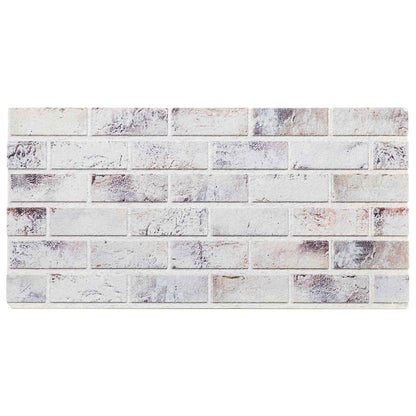 Wall Panels 10 pcs 100 x 50 cm Light Grey and Black EPS Foam