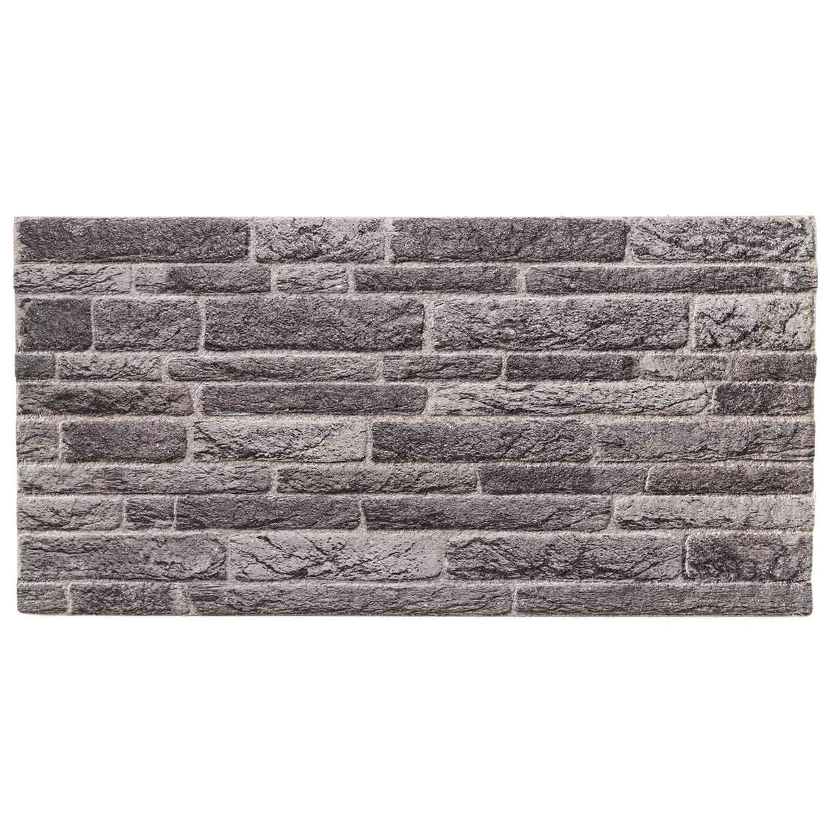 Wall Panels 10 pcs 100 x 50 cm Anthracite EPS Foam