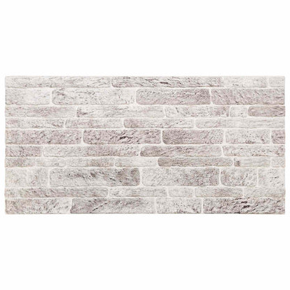 Wall Panels 10 pcs 100 x 50 cm Light Grey and White EPS Foam