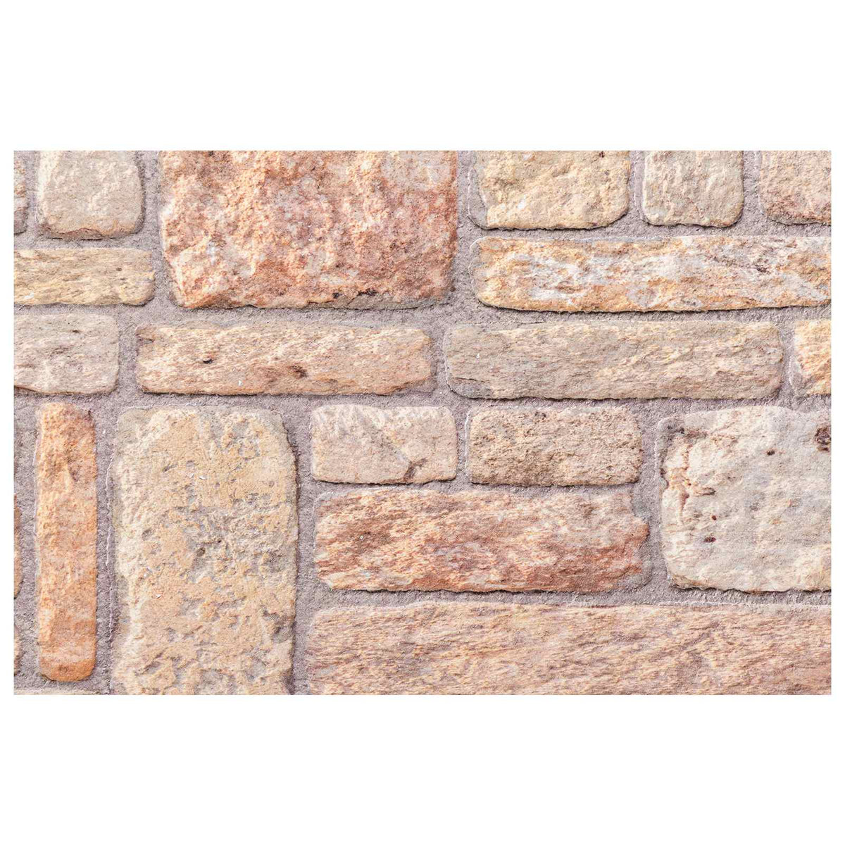 Wall Panels 10 pcs 100 x 50 cm Light Brown and White EPS Foam