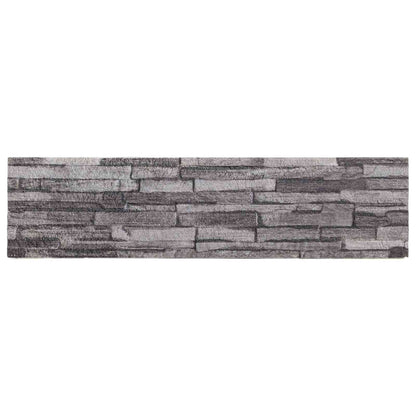 Wall Panels 10 pcs 100 x 25 cm Anthracite EPS Foam