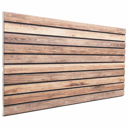 Wall Panels 5 pcs 100 x 50 cm Light Brown EPS Foam