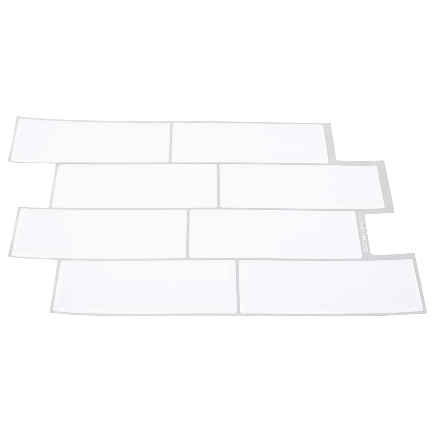 Decorative Stickers 20 pcs White Grey 29 x 21 cm