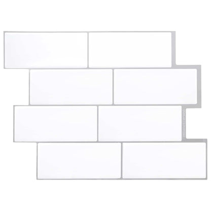 Decorative Stickers 50 pcs White Grey 29 x 21 cm