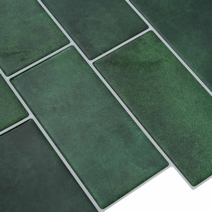 Decorative Stickers 10 pcs Dark Green 29 x 21 cm