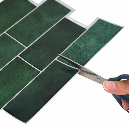Decorative Stickers 10 pcs Dark Green 29 x 21 cm