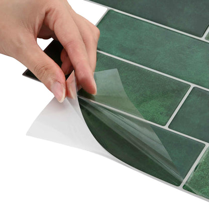 Decorative Stickers 10 pcs Dark Green 29 x 21 cm