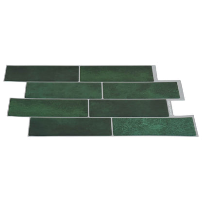 Decorative Stickers 10 pcs Dark Green 29 x 21 cm