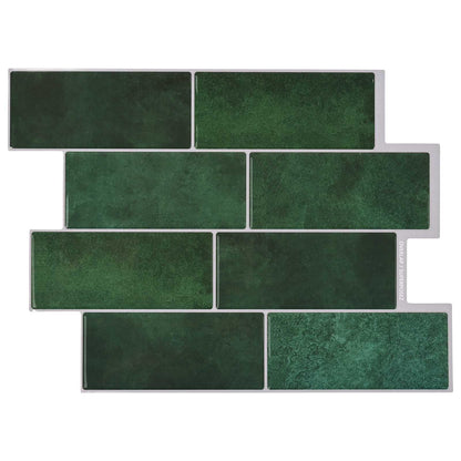 Decorative Stickers 10 pcs Dark Green 29 x 21 cm