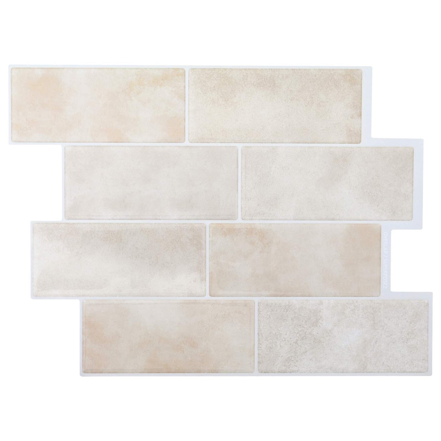 Decorative Stickers 20 pcs Beige Marble 29 x 21 cm