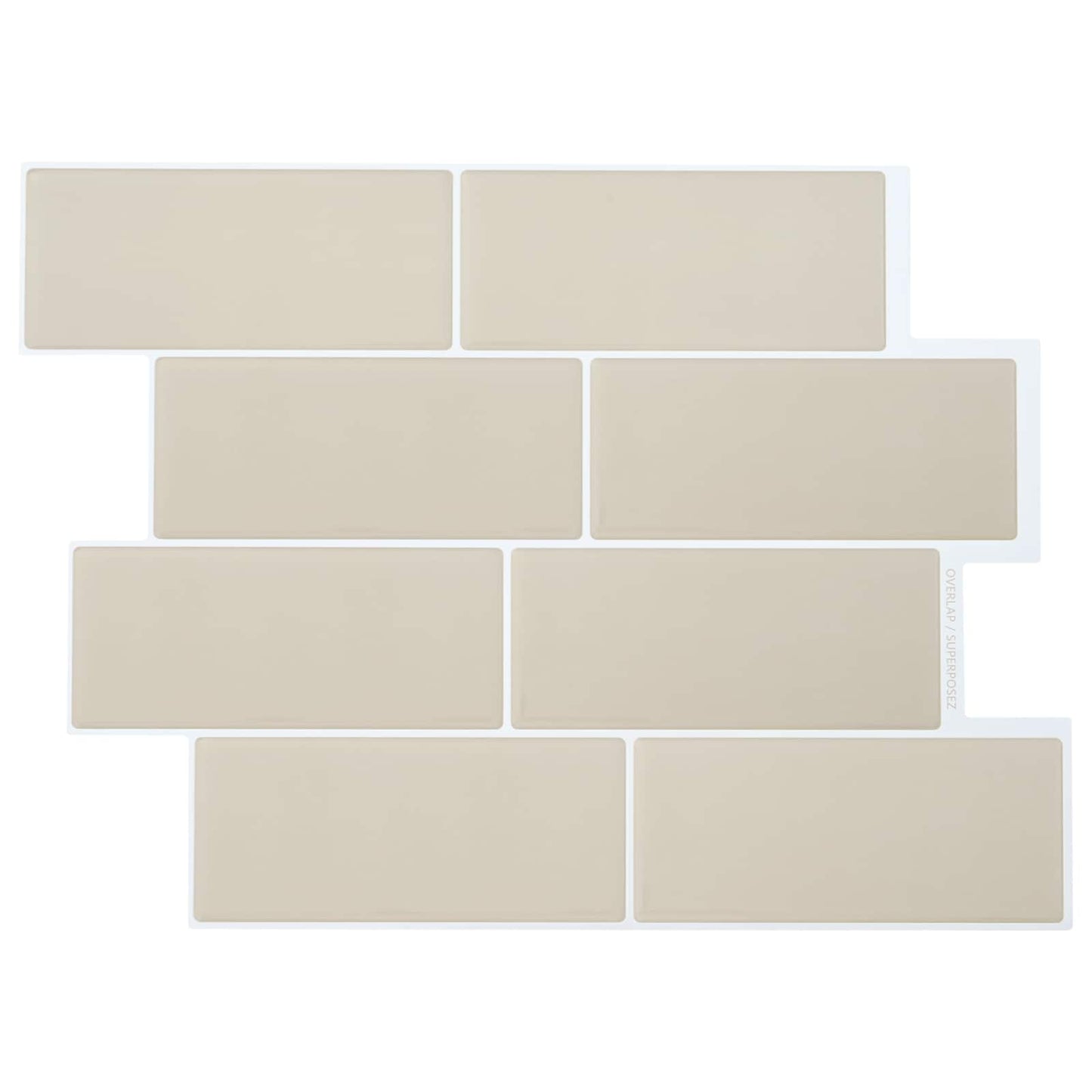 Decorative Stickers 50 pcs Beige 29 x 21 cm