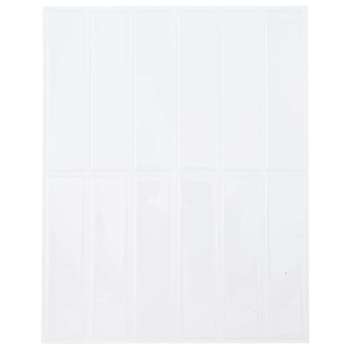Rectangular Tile 50 pcs White 29 x 23 x 0.08 cm