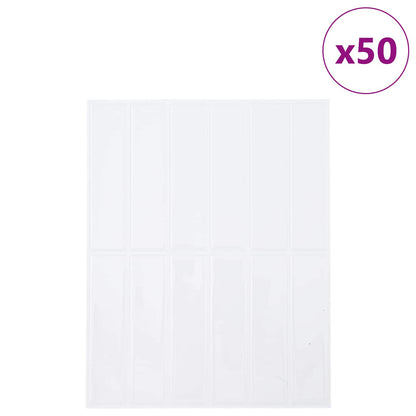 Rectangular Tile 50 pcs White 29 x 23 x 0.08 cm
