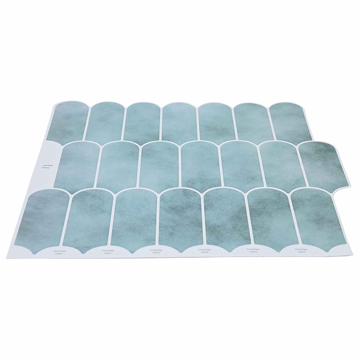 Feather Tile 50 pcs Green 30 x 30 cm Polyurethane and PET