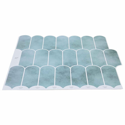 Feather Tile 50 pcs Green 30 x 30 cm Polyurethane and PET