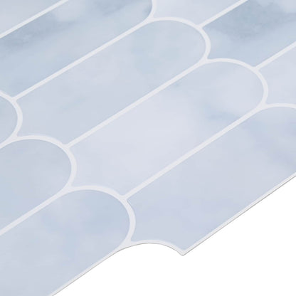 Feather Tile 50 pcs Light Blue 30 x 30 cm Polyurethane and PET