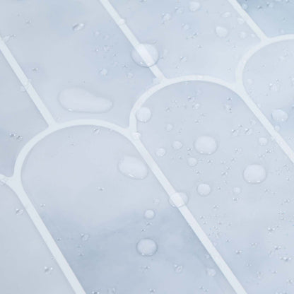 Feather Tile 50 pcs Light Blue 30 x 30 cm Polyurethane and PET