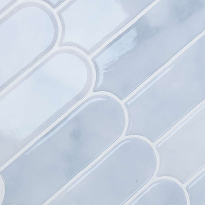 Feather Tile 50 pcs Light Blue 30 x 30 cm Polyurethane and PET