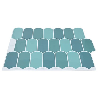 Feather Tile 20 pcs Blue 30 x 30 cm Polyurethane and PET