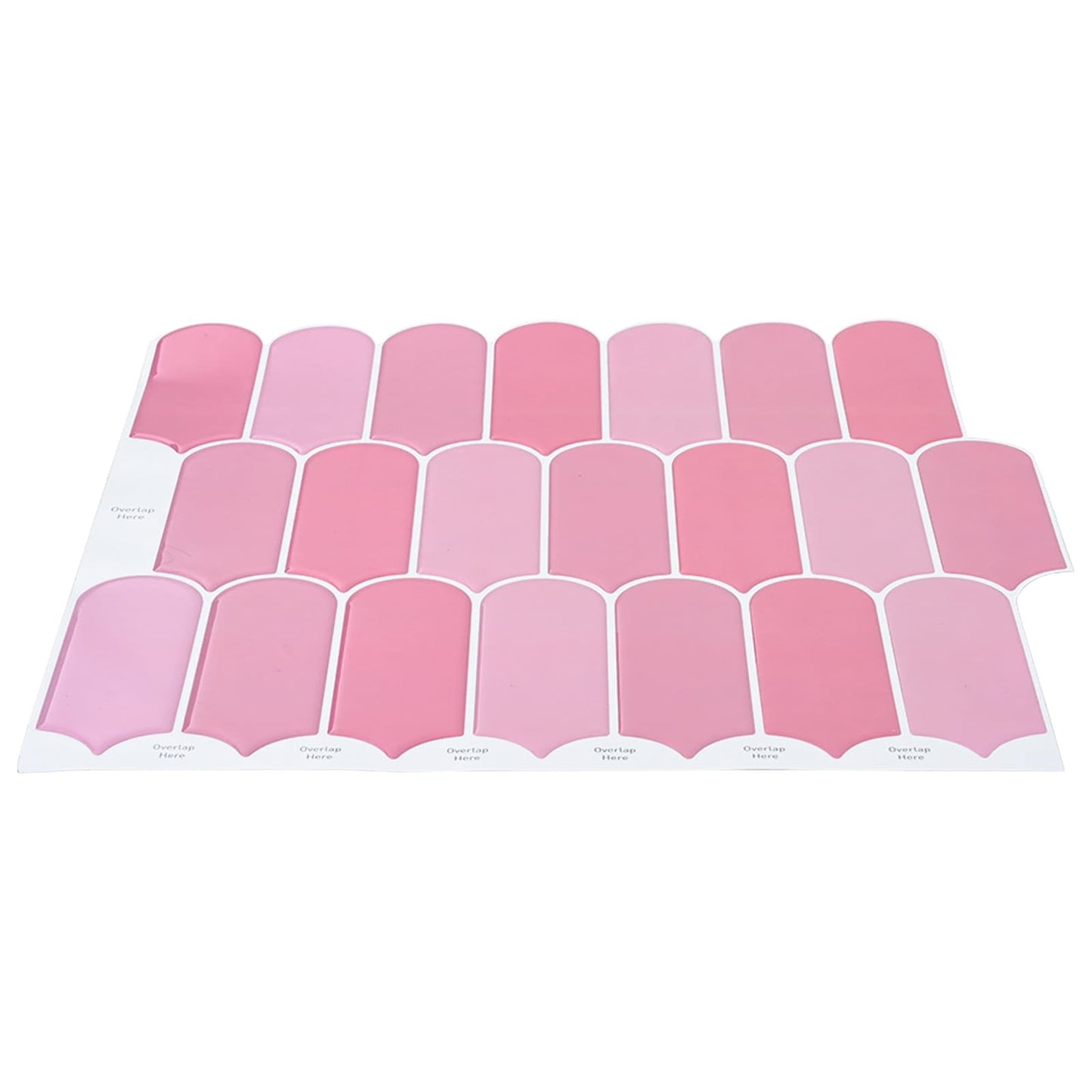 Feather Tile 20 pcs Pink 30 x 30 cm Polyurethane and PET