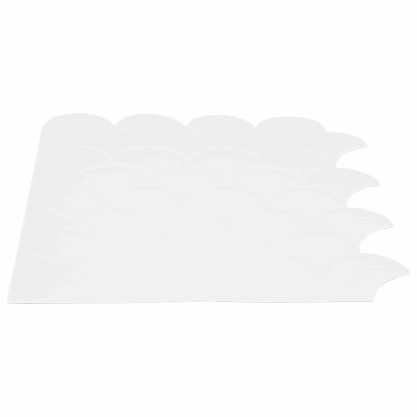 Fish Scale Tile 10 pcs White 30 x 30 cm Polyurethane and PET