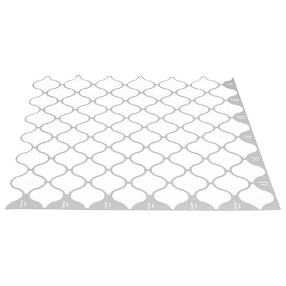 Lanturn Tile 10 pcs White 27 x 27 cm Polyurethane and PET