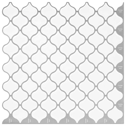 Lanturn Tile 50 pcs White 27 x 27 cm Polyurethane and PET