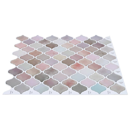 Lanturn Tile 10 pcs Beige 27 x 27 cm Polyurethane and PET