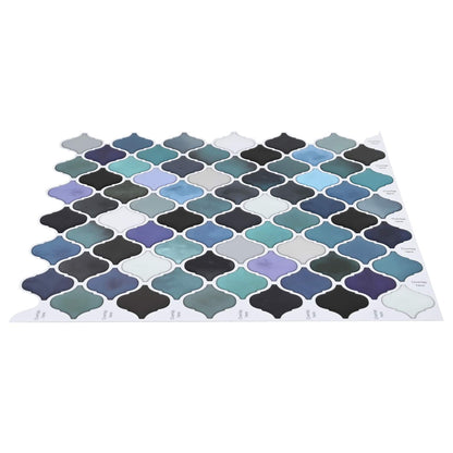Lanturn Tile 50 pcs Blue Green 27 x 27 cm Polyurethane and PET