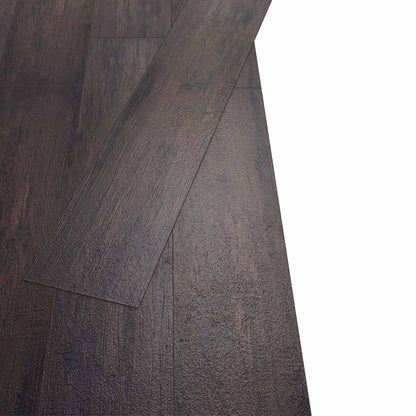 Flooring Planks Oak dark grey 5.26 m² 18 pcs PVC