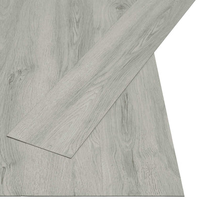 Self-adhesive Flooring Plank Light Grey 4.46 m² 32 pcs PVC