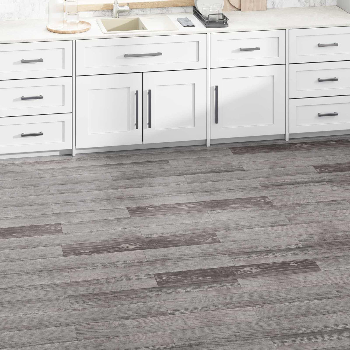 Flooring Planks Striped wood look 5.02 m² 36 pcs PVC