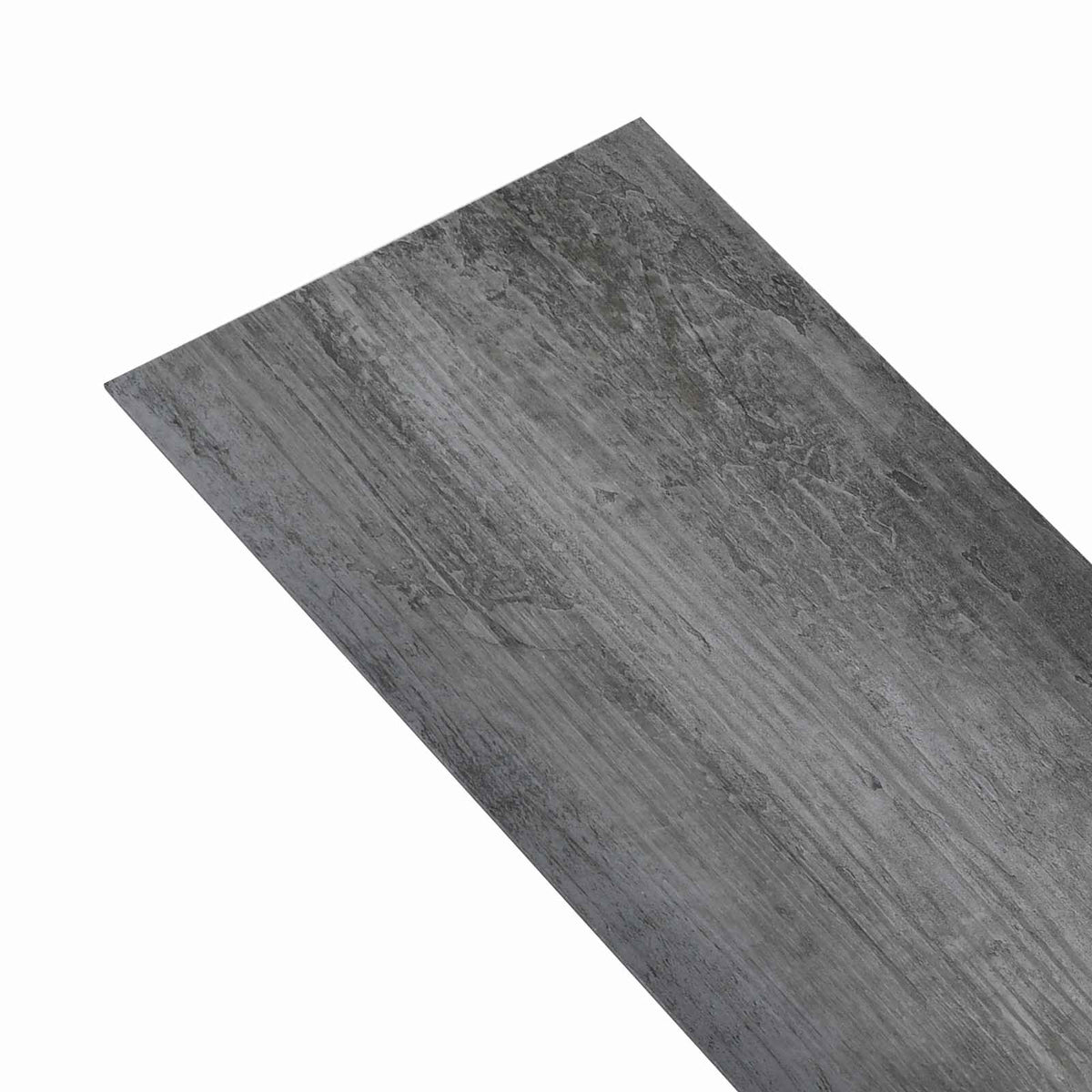 Self-adhesive Flooring Plank Shiny Grey 4.46 m² 32 pcs PVC