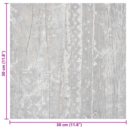 Self-adhesive Flooring Planks 30.5 x 30.5 cm 20 pcs PVC Grey