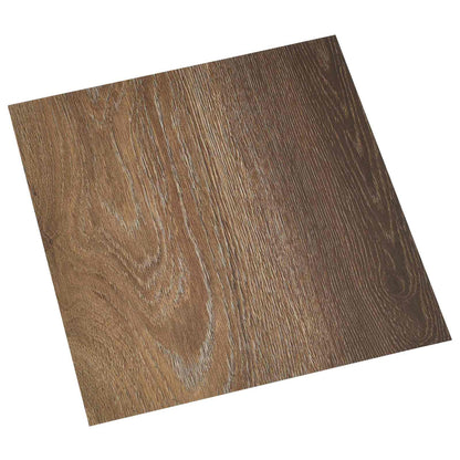 Self-adhesive Flooring Planks 30.5 x 30.5 cm 20 pcs PVC Brown
