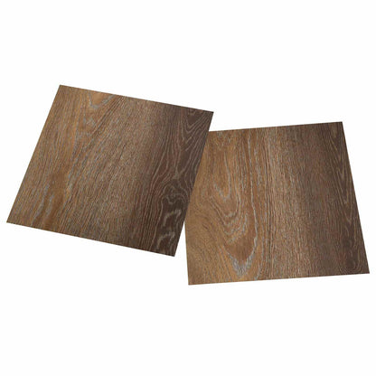 Self-adhesive Flooring Planks 30.5 x 30.5 cm 20 pcs PVC Brown