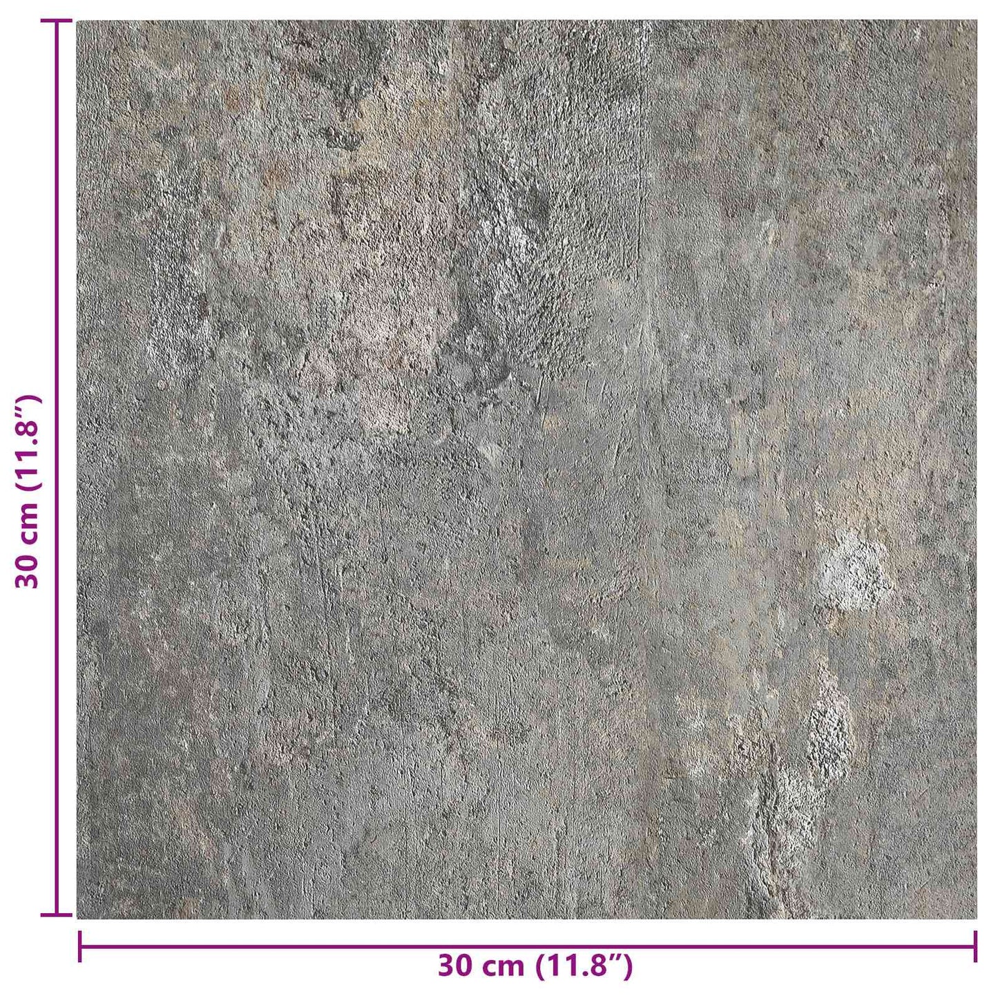 Self-adhesive Flooring Planks Stones 30.5 x 30.5 cm 20 pcs PVC