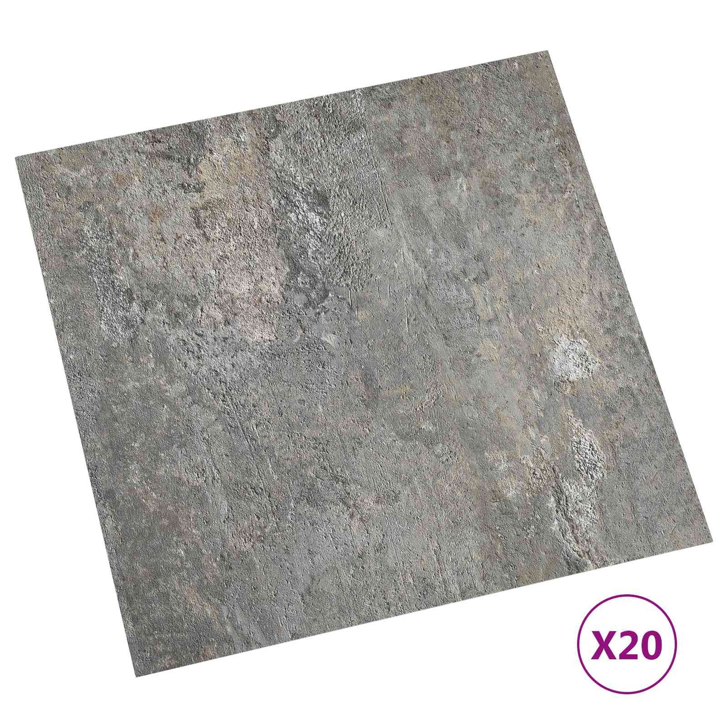Self-adhesive Flooring Planks Stones 30.5 x 30.5 cm 20 pcs PVC